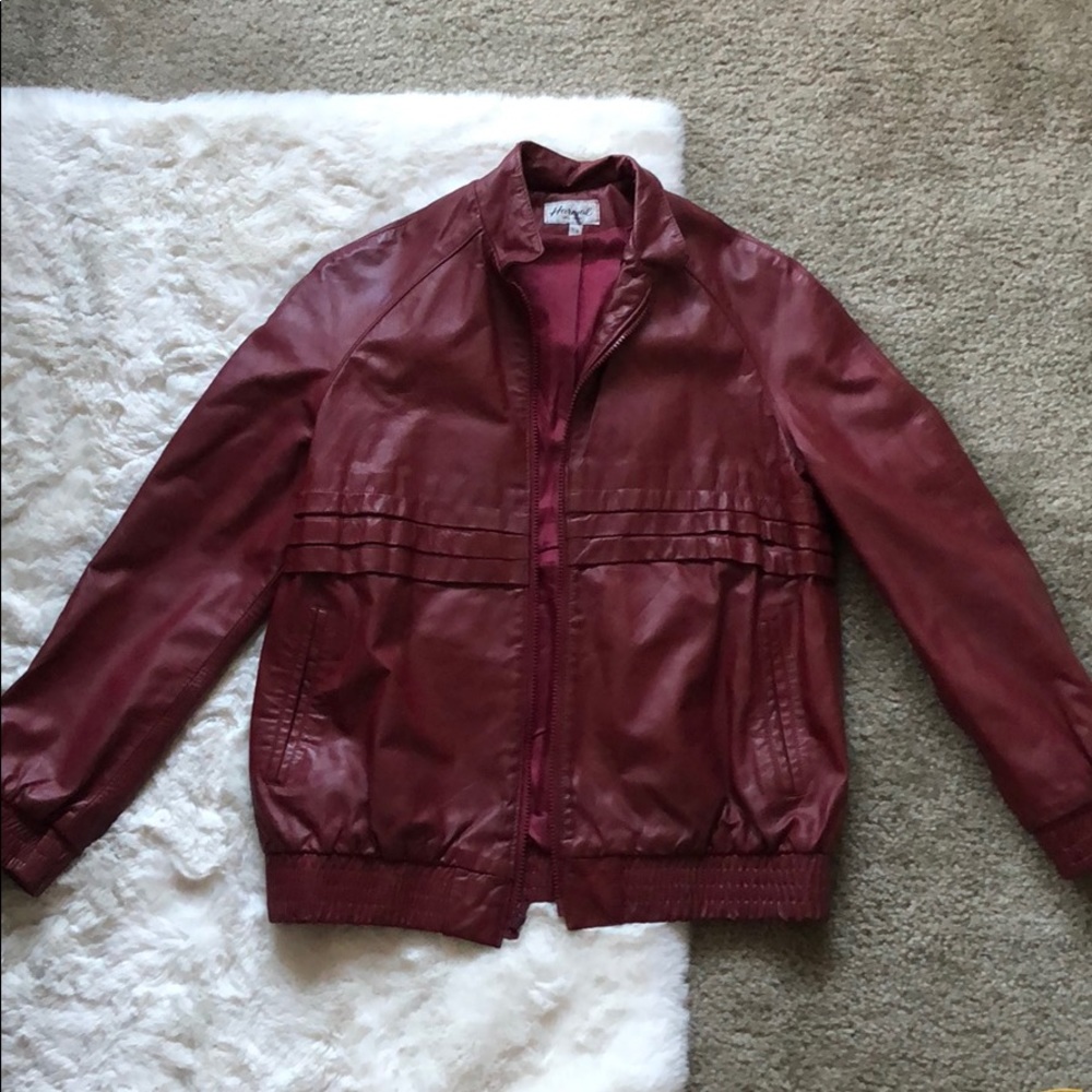 Red Harmel leather jacket